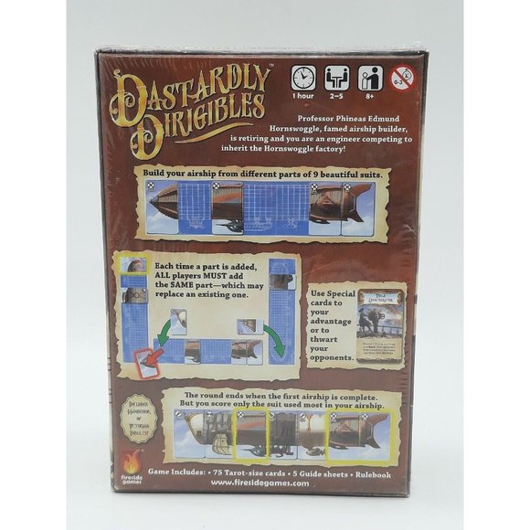 Fireside Dastardly Dirigibles: The Steampunk Airship Building Game New Sealed - Picture 2 of 5